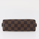 LOUIS VUITTON Damier Ebene Pochette Cosmetic PM Pouch N47516 LV Auth ka923-6