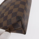 LOUIS VUITTON Damier Ebene Pochette Cosmetic PM Pouch N47516 LV Auth ka923-7