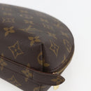 LOUIS VUITTON Monogram Trousse Demi Ronde Cosmetic Pouch M47520 LV Auth ka924-15