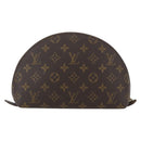 LOUIS VUITTON Monogram Trousse Demi Ronde Cosmetic Pouch M47520 LV Auth ka924-2