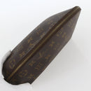 LOUIS VUITTON Monogram Trousse Demi Ronde Cosmetic Pouch M47520 LV Auth ka924-5