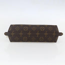 LOUIS VUITTON Monogram Trousse Demi Ronde Cosmetic Pouch M47520 LV Auth ka924-6