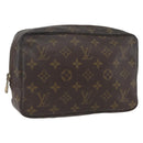 LOUIS VUITTON Monogram Trousse Toilette 23 Clutch Bag M47524 LV Auth ka925-1