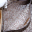 Salvatore Ferragamo Gancini Shoulder Bag Patent leather Brown Silver Auth ka928-22