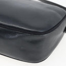 Salvatore Ferragamo Vala Shoulder Bag Leather Navy Gold Auth ka930-12