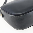 Salvatore Ferragamo Vala Shoulder Bag Leather Navy Gold Auth ka930-13