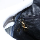 Salvatore Ferragamo Vala Shoulder Bag Leather Navy Gold Auth ka930-17