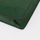 LOUIS VUITTON Epi Serviette Conseiller Briefcase Green M54424 LV Auth ka938-17