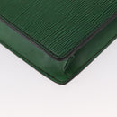 LOUIS VUITTON Epi Serviette Conseiller Briefcase Green M54424 LV Auth ka938-18