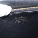 Salvatore Ferragamo Gancini Shoulder Bag Leather 2way Purple Gold Auth ka942-19