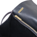 Salvatore Ferragamo Gancini Shoulder Bag Leather 2way Purple Gold Auth ka942-23