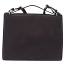 Salvatore Ferragamo Gancini Shoulder Bag Leather 2way Purple Gold Auth ka942-3