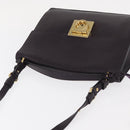 Salvatore Ferragamo Gancini Shoulder Bag Leather 2way Purple Gold Auth ka942-6