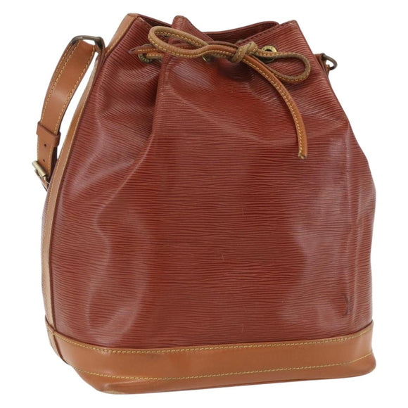 LOUIS VUITTON Epi Noe Shoulder Bag Brown M44028 LV Auth ka943