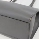 GUCCI Tote Bag Leather Gray Gold 440055 Auth ka948-9