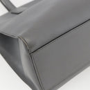 GUCCI Tote Bag Leather Gray Gold 440055 Auth ka948-16