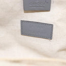 GUCCI Tote Bag Leather Gray Gold 440055 Auth ka948-19