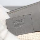 GUCCI Tote Bag Leather Gray Gold 440055 Auth ka948-12