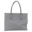 GUCCI Tote Bag Leather Gray Gold 440055 Auth ka948-2