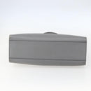 GUCCI Tote Bag Leather Gray Gold 440055 Auth ka948-5