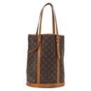 LOUIS VUITTON Monogram Bucket GM Shoulder Bag M42236 LV Auth ka950-1