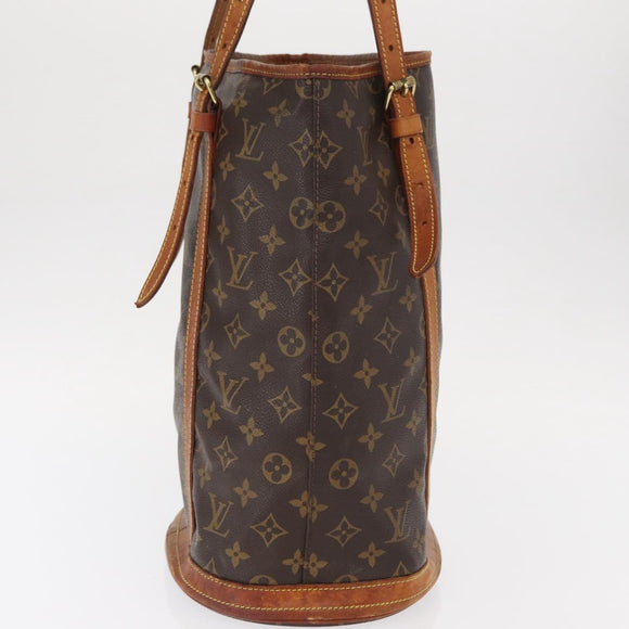 LOUIS VUITTON Monogram Bucket GM Shoulder Bag M42236 LV Auth ka950