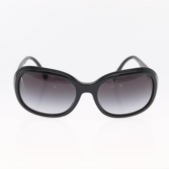 CHANEL Sunglasses plastic Black CC Auth ka958