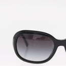 CHANEL Sunglasses plastic Black CC Auth ka958-4