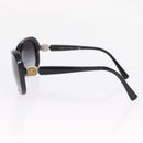 CHANEL Sunglasses plastic Black CC Auth ka958-7