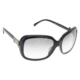 CHANEL Sunglasses plastic Black CC Auth ka959V
