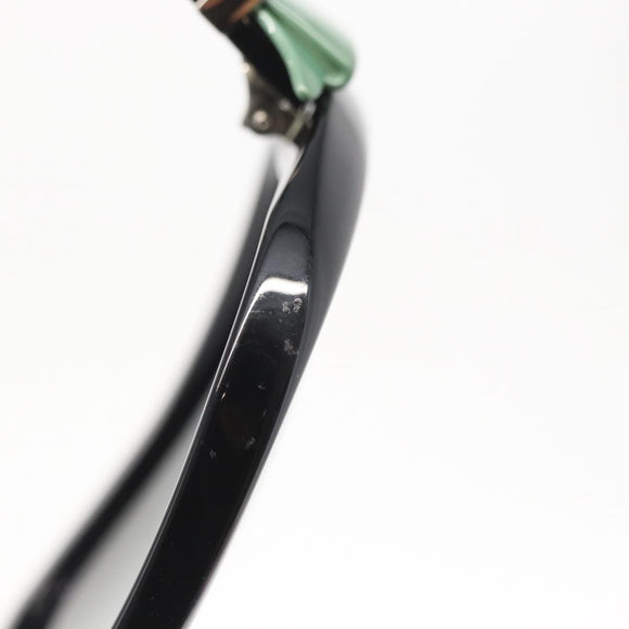 CHANEL Sunglasses plastic Black CC Auth ka959V