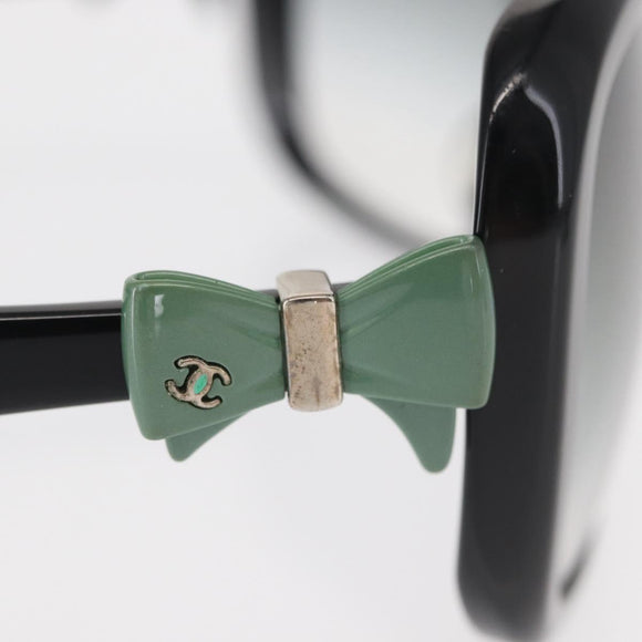 CHANEL Sunglasses plastic Black CC Auth ka959V