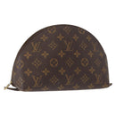 LOUIS VUITTON Monogram Trousse Demi Ronde Cosmetic Pouch M47520 LV Auth ka960-1