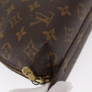 LOUIS VUITTON Monogram Trousse Demi Ronde Cosmetic Pouch M47520 LV Auth ka960-15