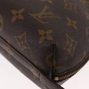 LOUIS VUITTON Monogram Trousse Demi Ronde Cosmetic Pouch M47520 LV Auth ka960-16
