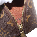 LOUIS VUITTON Monogram Trousse Demi Ronde Cosmetic Pouch M47520 LV Auth ka960-12