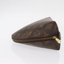 LOUIS VUITTON Monogram Trousse Demi Ronde Cosmetic Pouch M47520 LV Auth ka960-4
