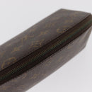 LOUIS VUITTON Monogram Trousse Demi Ronde Cosmetic Pouch M47520 LV Auth ka960-6