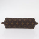 LOUIS VUITTON Monogram Trousse Demi Ronde Cosmetic Pouch M47520 LV Auth ka960-7