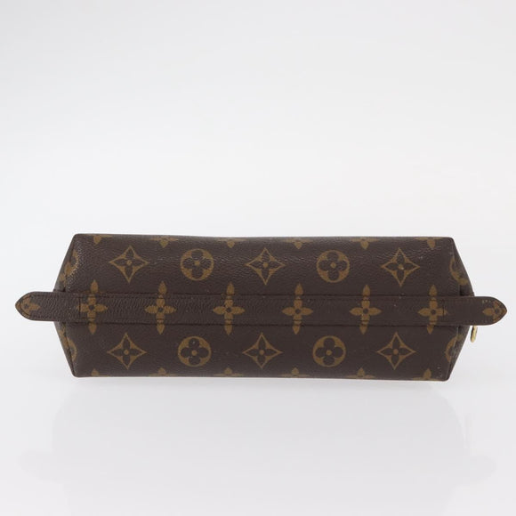 LOUIS VUITTON Monogram Trousse Demi Ronde Cosmetic Pouch M47520 LV Auth ka960