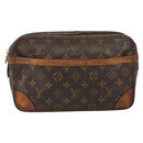 LOUIS VUITTON Monogram Compiegne 28 Clutch Bag M51845 LV Auth ka961-13