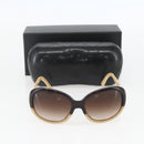 CHANEL Sunglasses plastic Beige CC Auth ka963-11