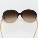 CHANEL Sunglasses plastic Beige CC Auth ka963-8