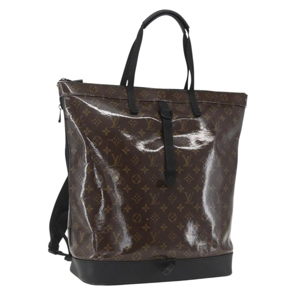 LOUIS VUITTON Monogram Eclipse Glaze Zipped Tote Backpack M43900 LV Auth ka965SAV