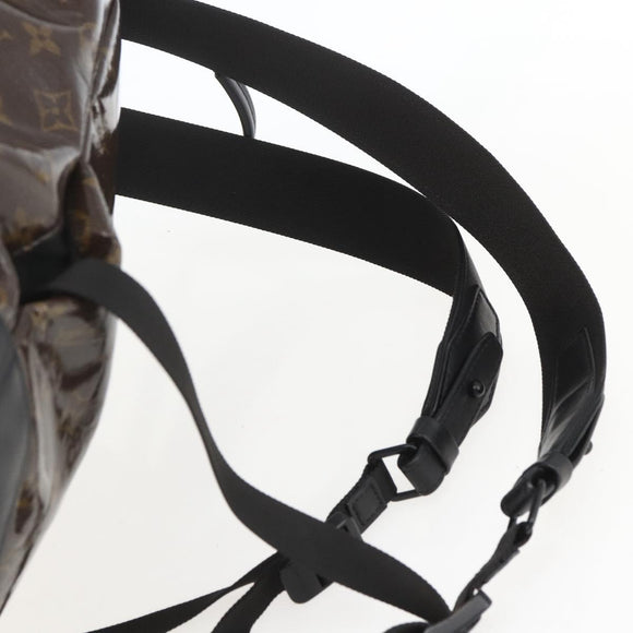 LOUIS VUITTON Monogram Eclipse Glaze Zipped Tote Backpack M43900 LV Auth ka965SAV