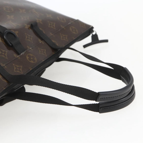 LOUIS VUITTON Monogram Eclipse Glaze Zipped Tote Backpack M43900 LV Auth ka965SAV