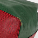 LOUIS VUITTON Epi Petit Noe Schoudertas Tweekleurig Groen Rood M44147 LV Auth ka966-16