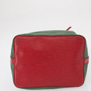LOUIS VUITTON Epi Petit Noe Schoudertas Tweekleurig Groen Rood M44147 LV Auth ka966-5