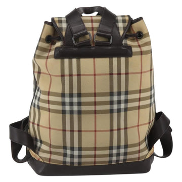 BURBERRY Nova Check Backpack PVC Beige Auth ka969 - 0