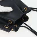 Salvatore Ferragamo Backpack Leather Navy Gold Auth ka976-6